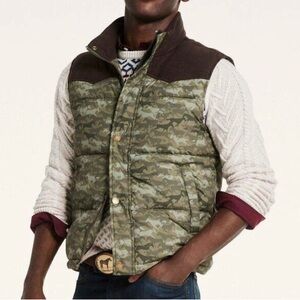 Brooks Brothers Camouflage Puffer Vest in Large